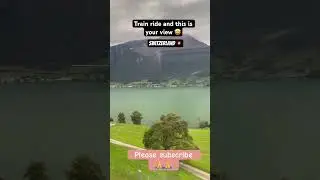 Breath taking views in Switzerland #nature #trainview #relaxingviews