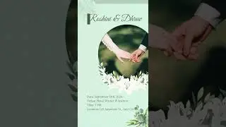 #weddinginvitation 💞 #digitalinvites #ytshorts #viralvideo #vibes #yt #only_creativeduniya_for_me 😇
