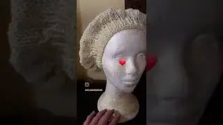 linda boina em tric&ocirc; confeccionada com o fio Mollet