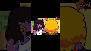 Susie used flirt....it's SUPER EFFECTIVE~ (Credit/Artist: Ditchu) #deltarune #susie #noelle