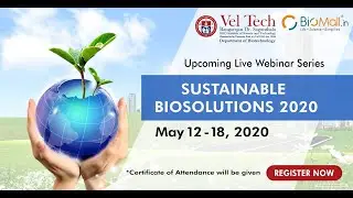 Live Webinar Series &ndash; Sustainable Biosolutions 2020
