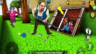 Scary Teacher 3D - with nick and tani troll Miss T fell face down  part 4848 #scaryteacher3d