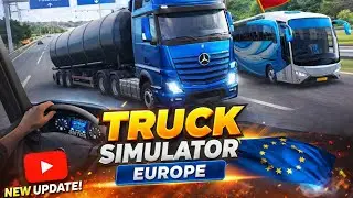 Truck Simulator Europe लाइव है! प्लिज स्पोर्ट करे।#viral #minivalog #live #live valog #nice vlog #🙏🥰