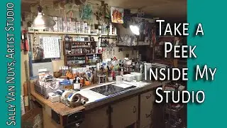 A Peek Inside My Studio Space | It Ain't Fancy, But It Works