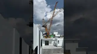 Dismantling luffing crane  with Derrick crane TD30-16