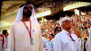 U.A.E. Fly Past & National Anthem ~ 2015 Etihad Abu Dhabi F1 GP