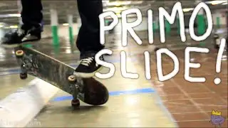 PRIMO SLIDE onto Knobbed Parking Block (Skateboarding) 60fps