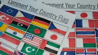 🎨 Drawing World Flags LIVE! 🌍 comment your country flag 📛🥰🇵🇸