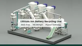100 Kg/H Lithium Ion Battery Recycling Plant | Small Batteries Recycling Line