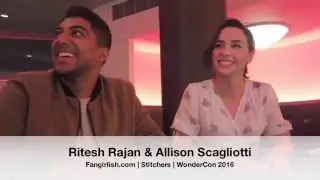 'Stichers' WonderCon '16:  Ritesh Rajan and Allison Scagliotti