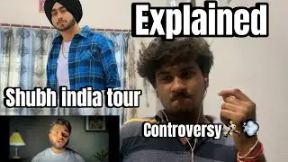 Shubh India Tour controversy || reaction on ali king video || full lafda explained