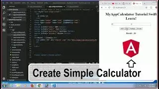How to Create Simple Calculator Using Angular 4/5/6/7. Swift Learn