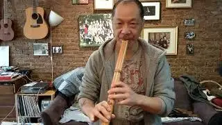 Demonstration of three 3 Wooden type Shakuhachi Flutes.