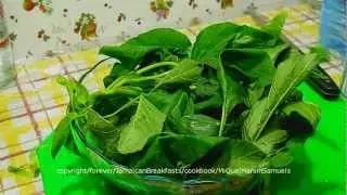 How to prepare and cook Callaloo with Salt-fish
