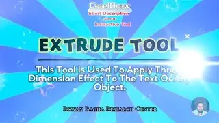 Extrude Tool in CorelDraw | Extrude Tool used in English | Tools in CorelDraw and their functions