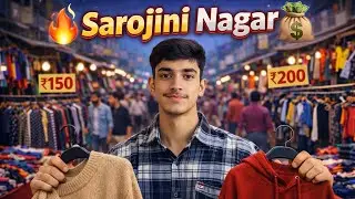 Cheapest market of Delhi 🛍️ Sarojini nagar🛒