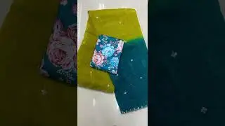 Fabric pure gold crush and cut work border Just 950 free shipping join today live ❤️
