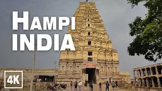 Hampi Bazaar to Hemakuta Temples INDIA 2022 &bull; 4K 60fps ASMR