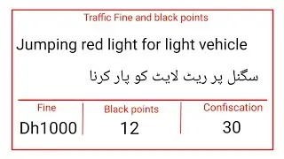 Traffic fines and black points list 2022