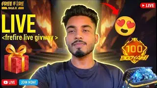 🔴FREE FIRE MAX LIVE | 1,00,000 DIAMOND MEGA GIVEAWAY | 2026 OP EVENT! DAILY REWARDS FF LIVE GIVWAY
