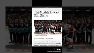TikTok we will rock you tribute to the mighty Ducks of Anaheim