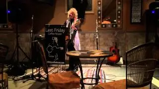 lynda acoustically at Last Friday Coffee House