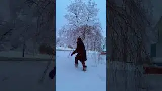WAKING UP IN A SNOWY WONDERLAND #snow #viral #usa #video #shorts #shortvideos # long videos #love # 