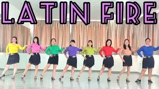 Latin Fire | LINE DANCE | Ria Vos&nbsp;(NL) - July 2022 | Dance by MonDance