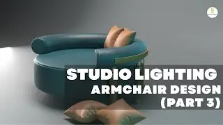 STUDIO LIGHT ON ARMCHAIR DESIGN IN 3DS MAX (PART-3)| FURNITURE DESIGN | SOFA DESIGN | 3DS MAX DESIGN
