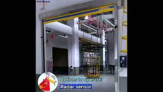 Radar Sensor for High-Speed Door Operations #highspeeddoor #factorysolution