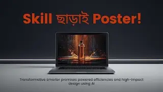 কোনো Skill ছাড়াই AI দিয়ে Advertisement Poster বানান 😱 | AI WATER Poster