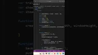 3D Sphere Snake Animation in P5.JS | canvas #shorts #viral #canvas #html