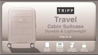 Tripp Travel Dusky Pink Cabin Suitcase 360&deg; View | Premium & Durable Carry-On