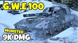 World of Tanks G.W.E 100 Gameplay &diams; Monster 9k &diams; WOT Replays