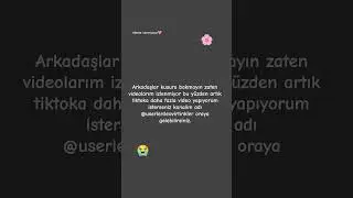 &uuml;zg&uuml;n&uuml;m ama videolarım tutmuyo bu y&uuml;zden az  video atamıycam. #love  #ytdayibenionecikarnolur