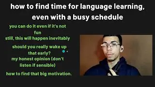 how to find time for language learning, even with a busy schedule