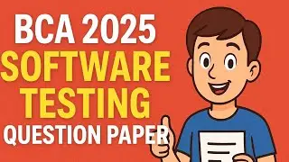 Software testing question paper kuk University Bca 2025 #kuk #testing #software #question 