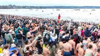 2025 Polar Bear Swim at English Bay Beach