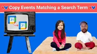 Sync Google Calendars | Copy Events Matching a Search Term 📆➡📆