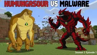  I FOUND THE NEW OMNITRIX! ⌚ Humungousaur vs Malware (Minecraft Ben 10 Season 2)