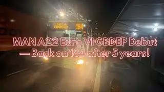 Very Rare Cameo — SG1804D On Service 184! | SMRT MAN A22 (Euro VI) | Bus Joyrides Episode 58