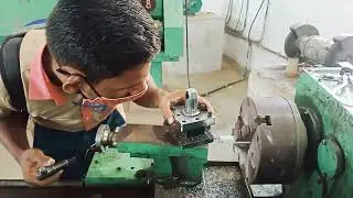 GITI AMBAGUDA  LATHE MACHINE KA OPERATION