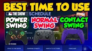 Лучшее время для использования Power Swing, Normal Swing и Contact Swing в MLB The Show 22 Diamond Dynasty