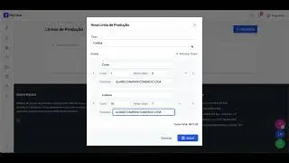 Criando e gerenciando linha de produ&ccedil;&atilde;o no Myline
