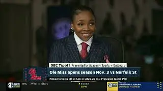 Christeen Iwuala, Cotie McMahon, Yolett McPhee-McCuin - SEC Media Day (2025)