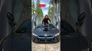 BMW i8 car 🚨🚨 indian bike driving 3D AI video 📸📷📸🚳🚲#technology #gaming #viral #video#devlopment