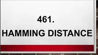 Hamming Distance (Leetcode 461)