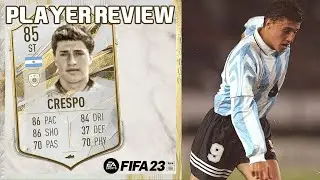 INSANE STRIKER! 🔥 85 BASE ICON HERNAN CRESPO PLAYER REVIEW! FIFA 23 ULTIMATE TEAM