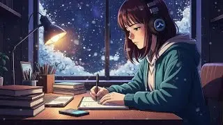 Lofi Hip Hop Radio 📚 Cozy Winter Night Lofi 🌧  Lofi beats to Sleep & relax.,