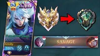 SAVAGE!! THIS WHAT HAPPENS WHEN GLOBAL ARLOTT BACK IN EPIC🔥 | ONE SHOT BUILD ARLOTT - MLBB